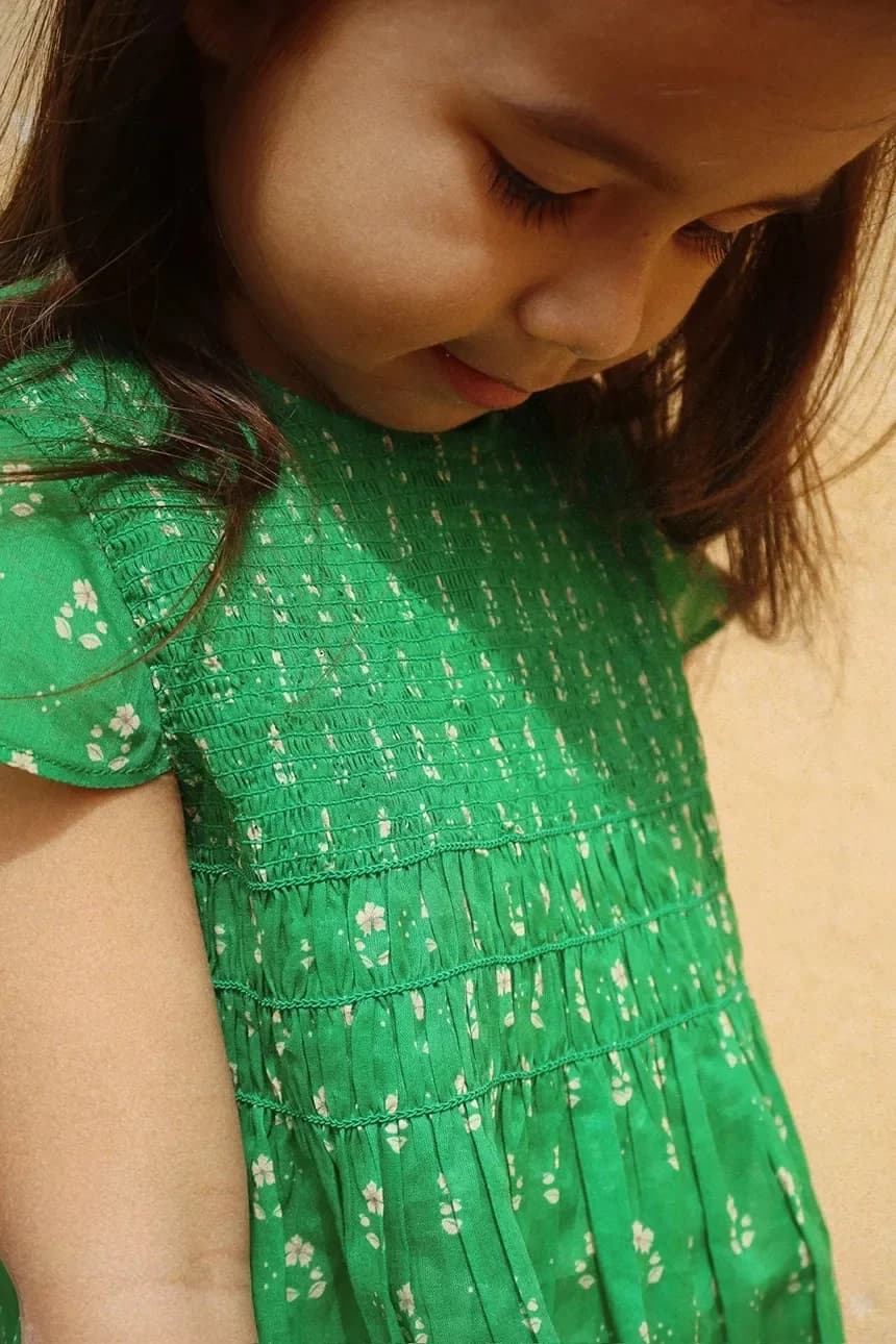 Детское хлопковое платье CAMI SMOCK DRESS GOTS - фото 7