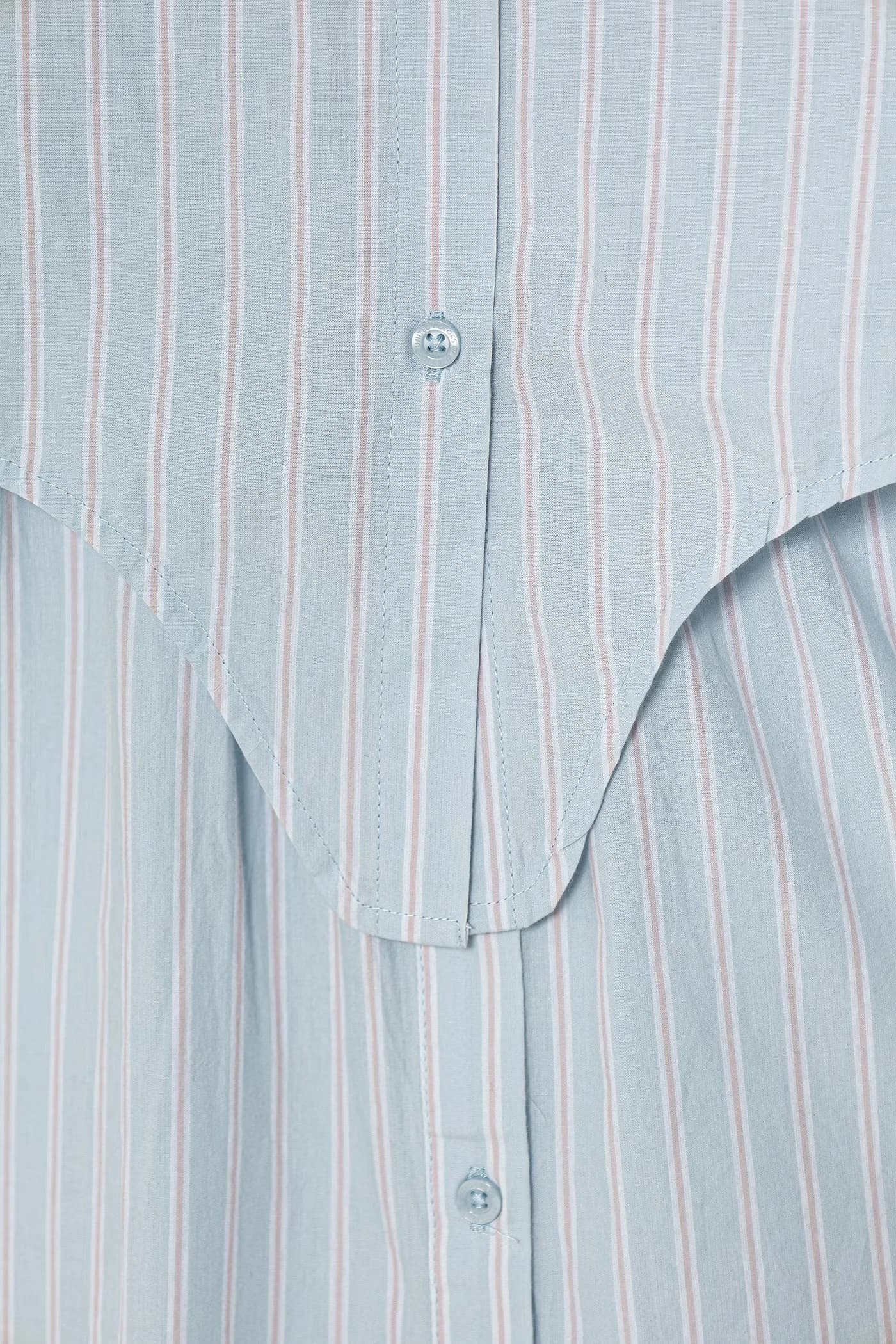 Расклешенное хлопковое платье - фото 3