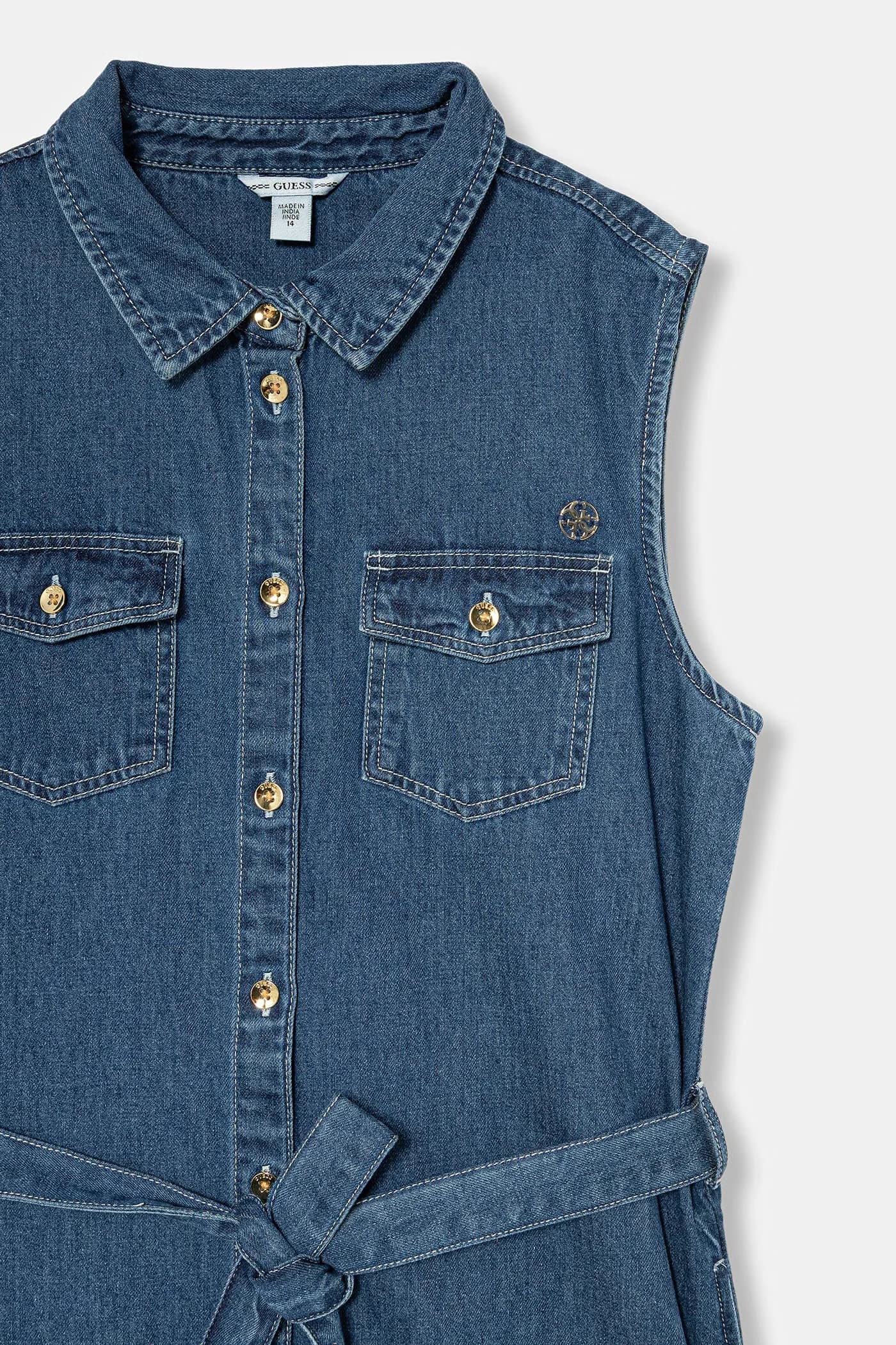 Джинсовое летнее платье - фото 3