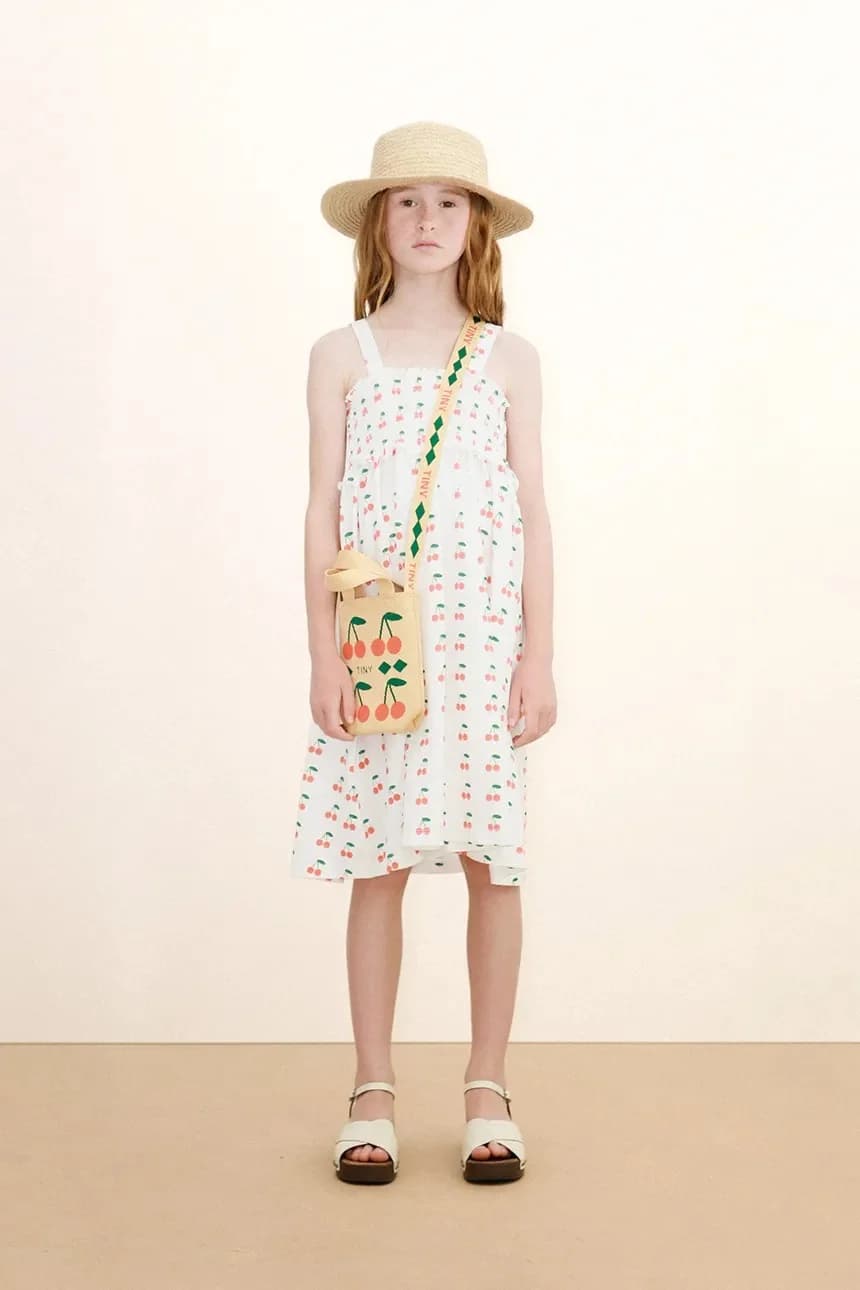 Детское хлопковое платье CHERRIES STRAP DRESS