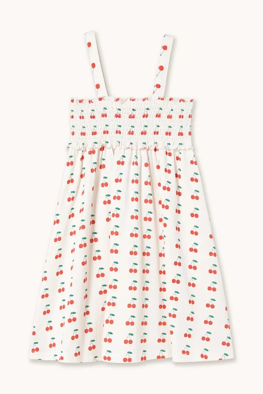 Детское хлопковое платье CHERRIES STRAP DRESS - фото 2