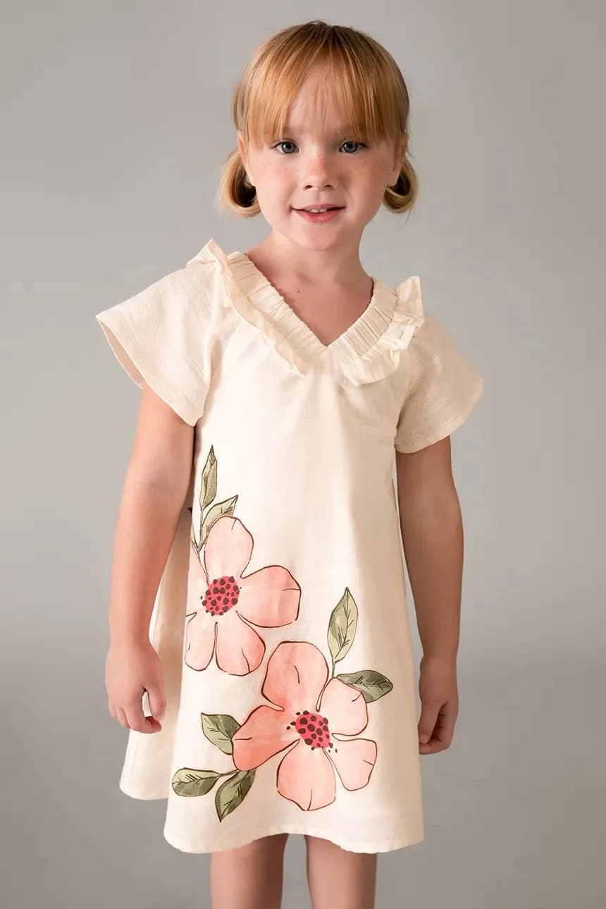 Детское платье из льна