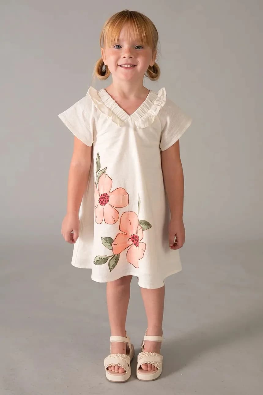 Детское платье из льна - фото 6