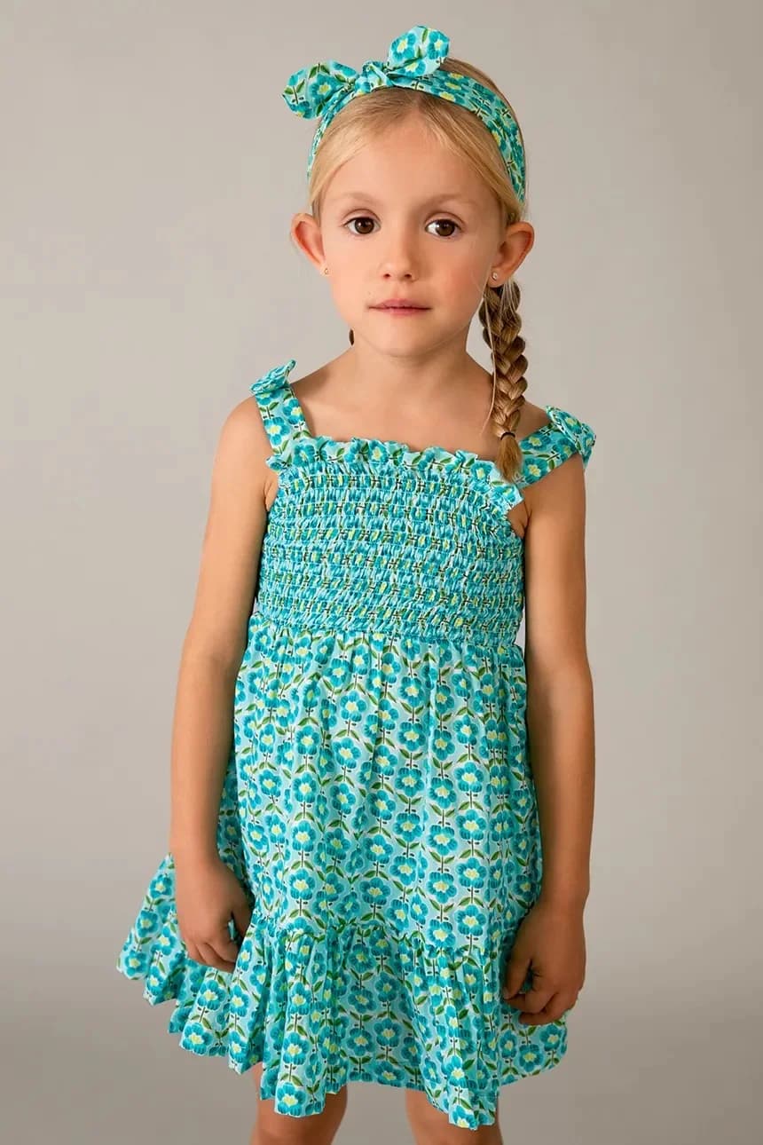 Детское хлопковое платье