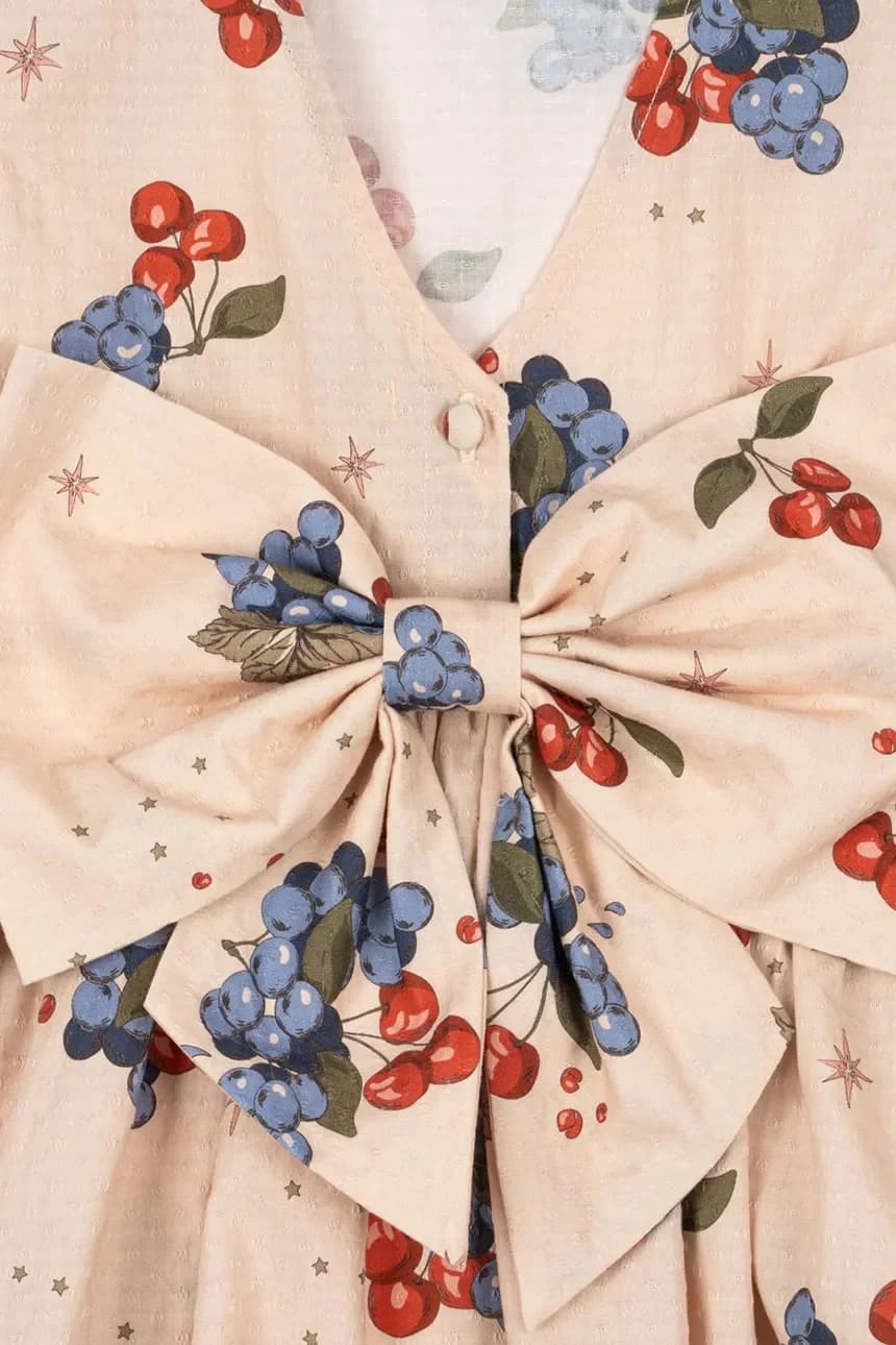 Детское хлопковое платье AVI LS BOW DRESS GOTS - фото 3