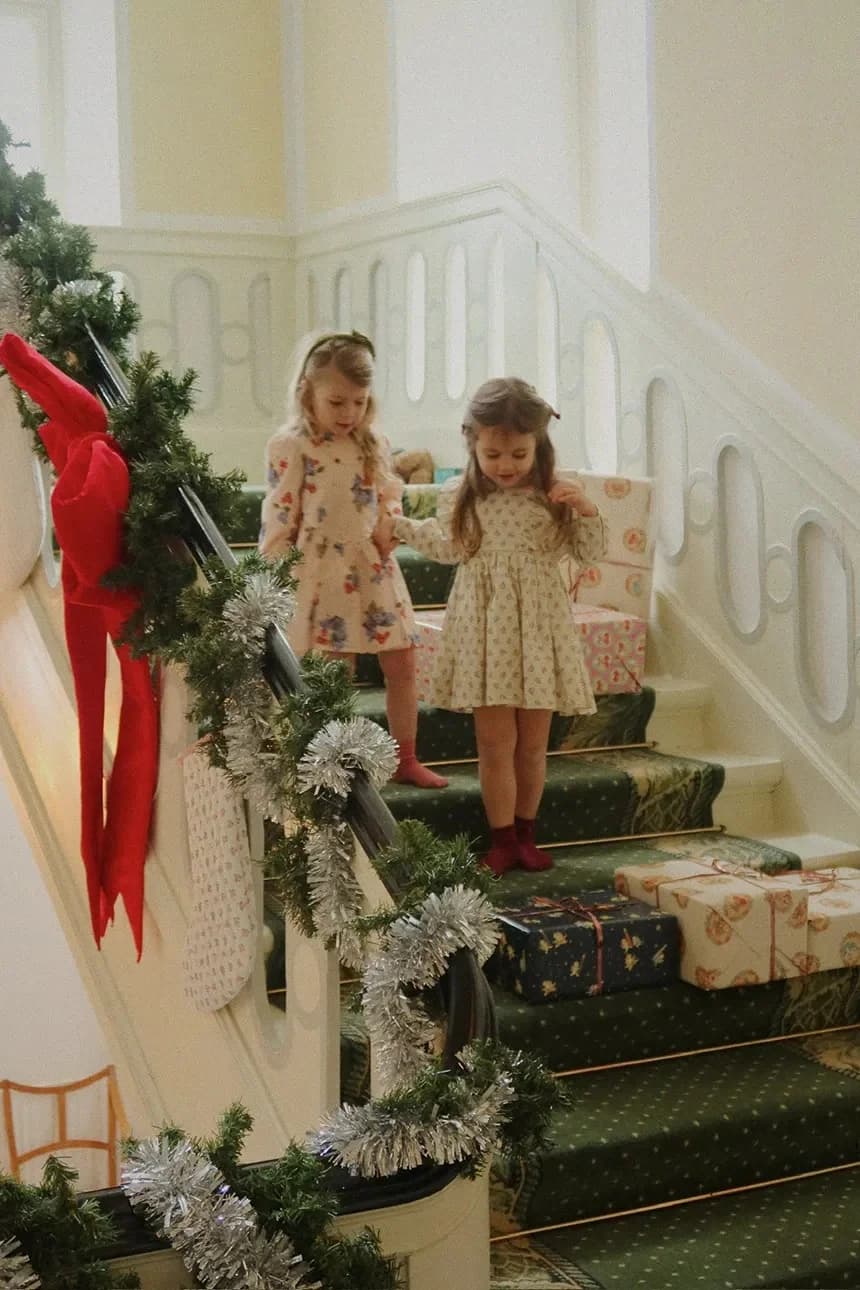 Детское хлопковое платье AVI LS BOW DRESS GOTS - фото 8