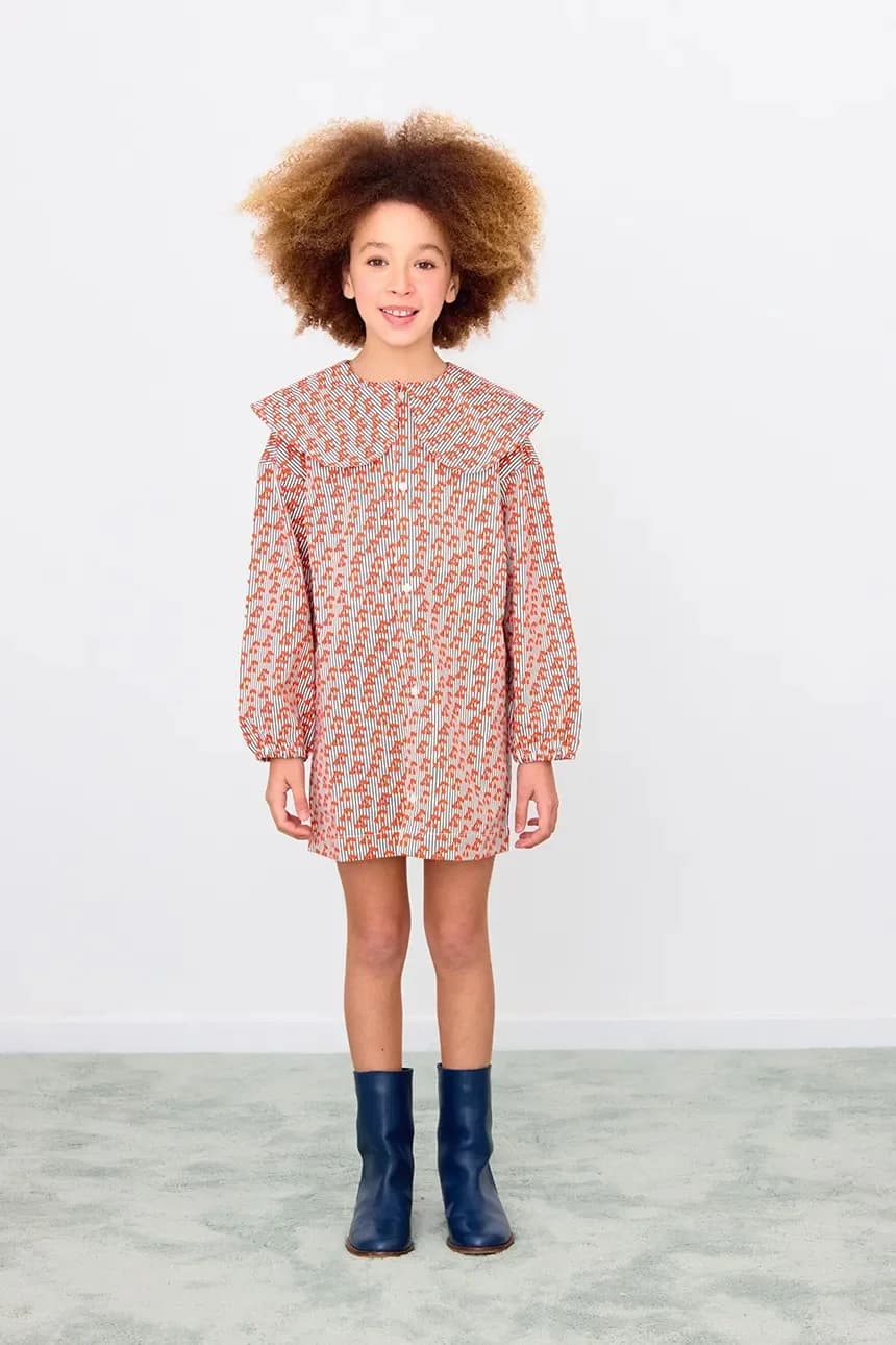 CHERRIES WOVEN DRESS детское хлопковое платье