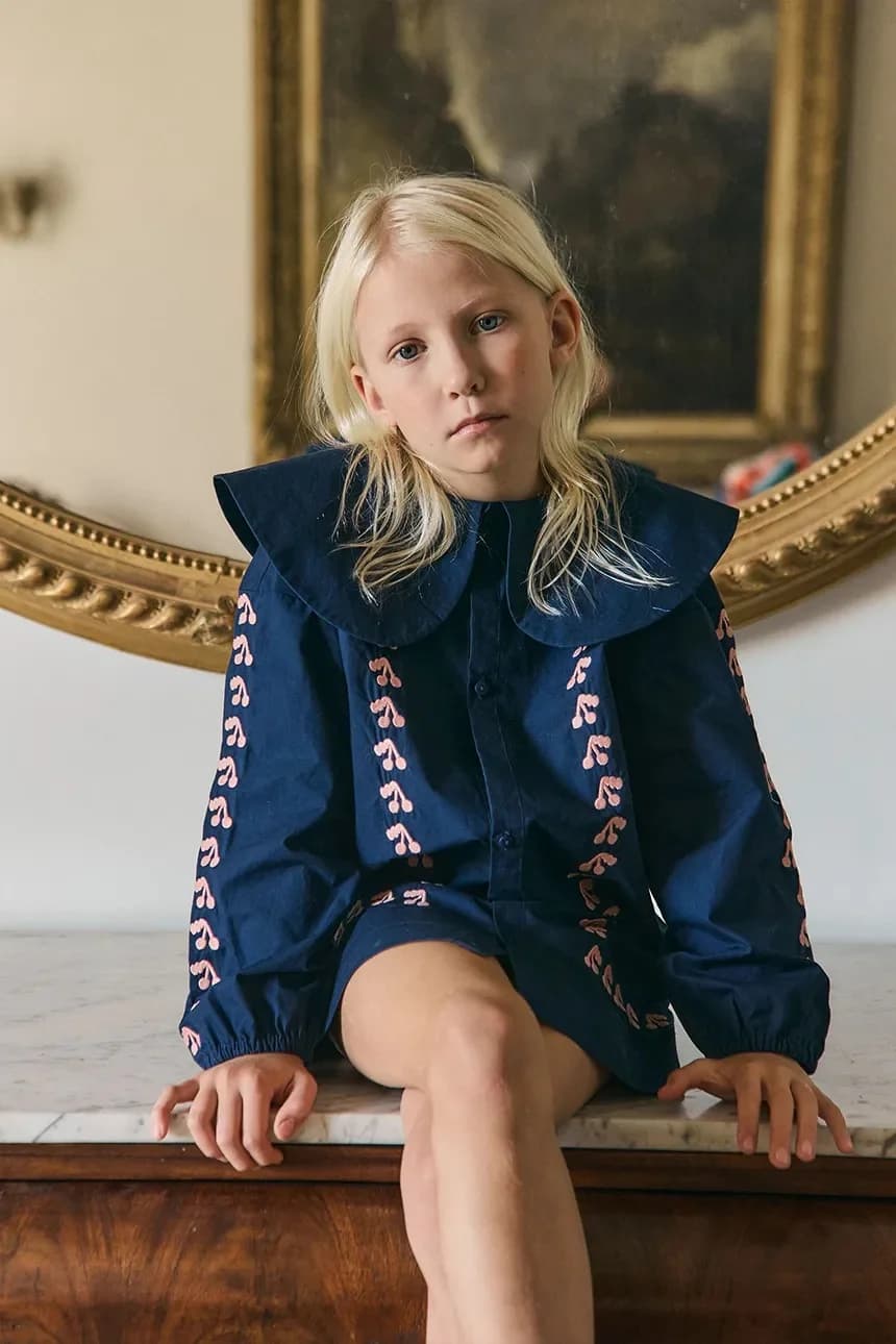Детское хлопковое платье MINI CHERRIES DRESS