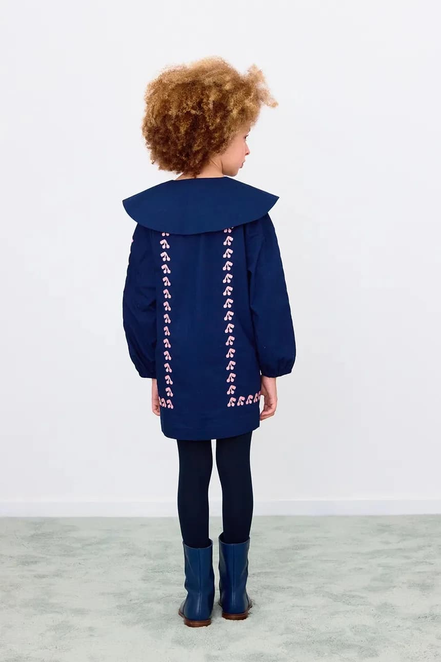 Детское хлопковое платье MINI CHERRIES DRESS - фото 5