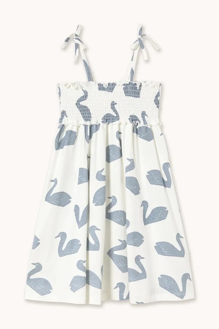 Детское хлопковое платье BIG SWANS KNITTED DRESS