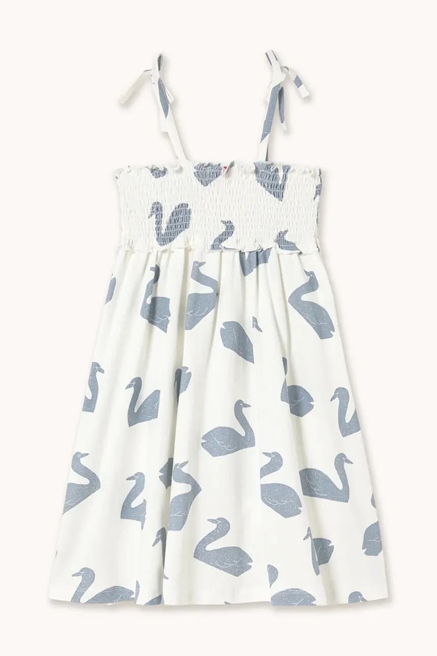 Детское хлопковое платье BIG SWANS KNITTED DRESS - фото 2