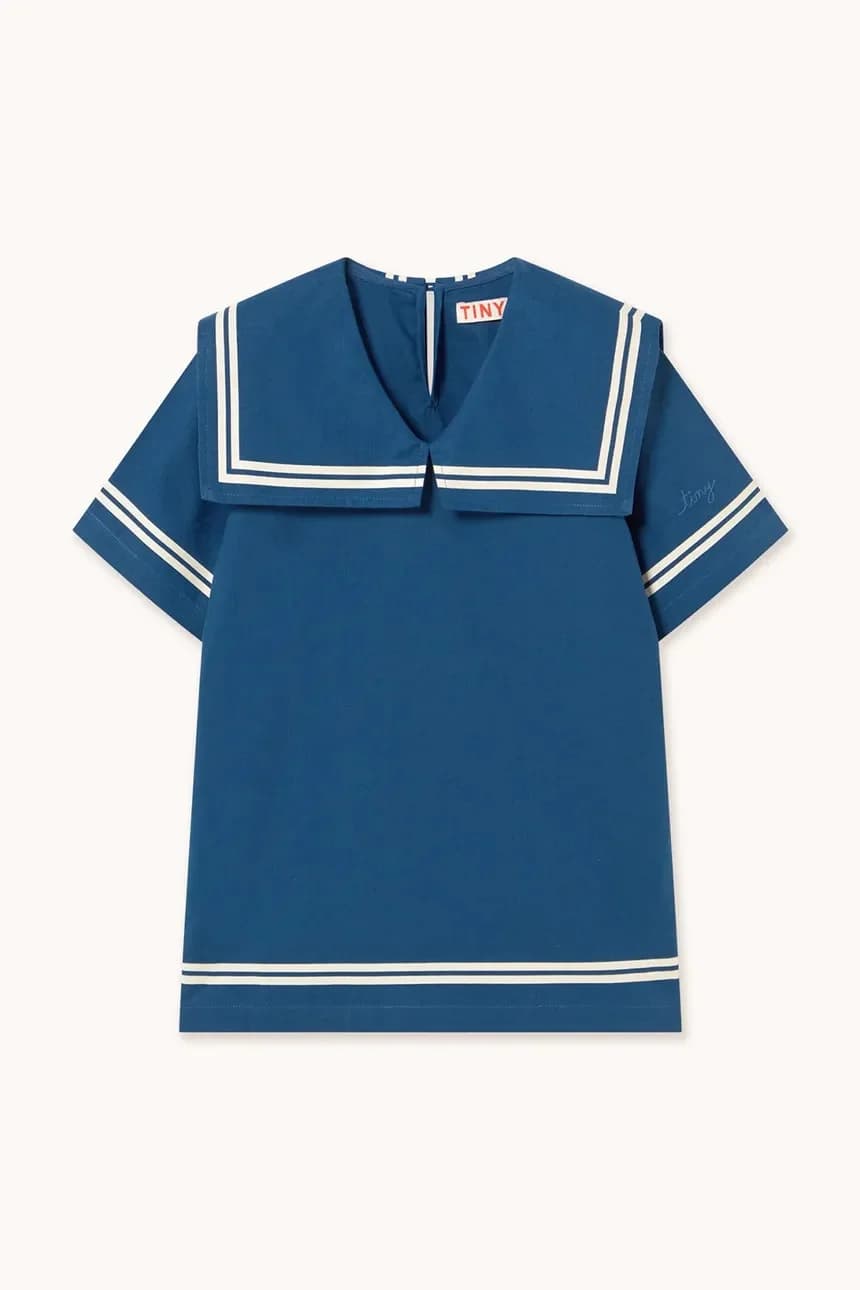 Детское платье с добавлением льна STRIPES TINY DRESS - фото 2