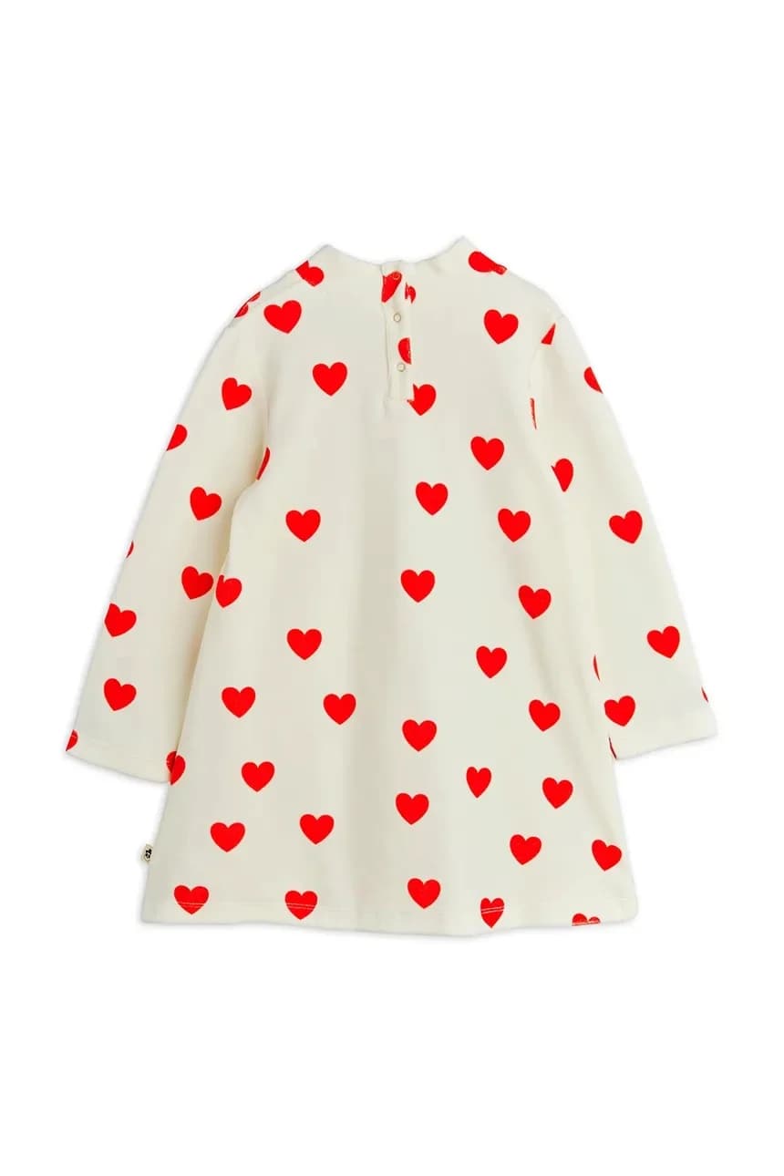 Детское велюровое платье Сердечки - фото 2