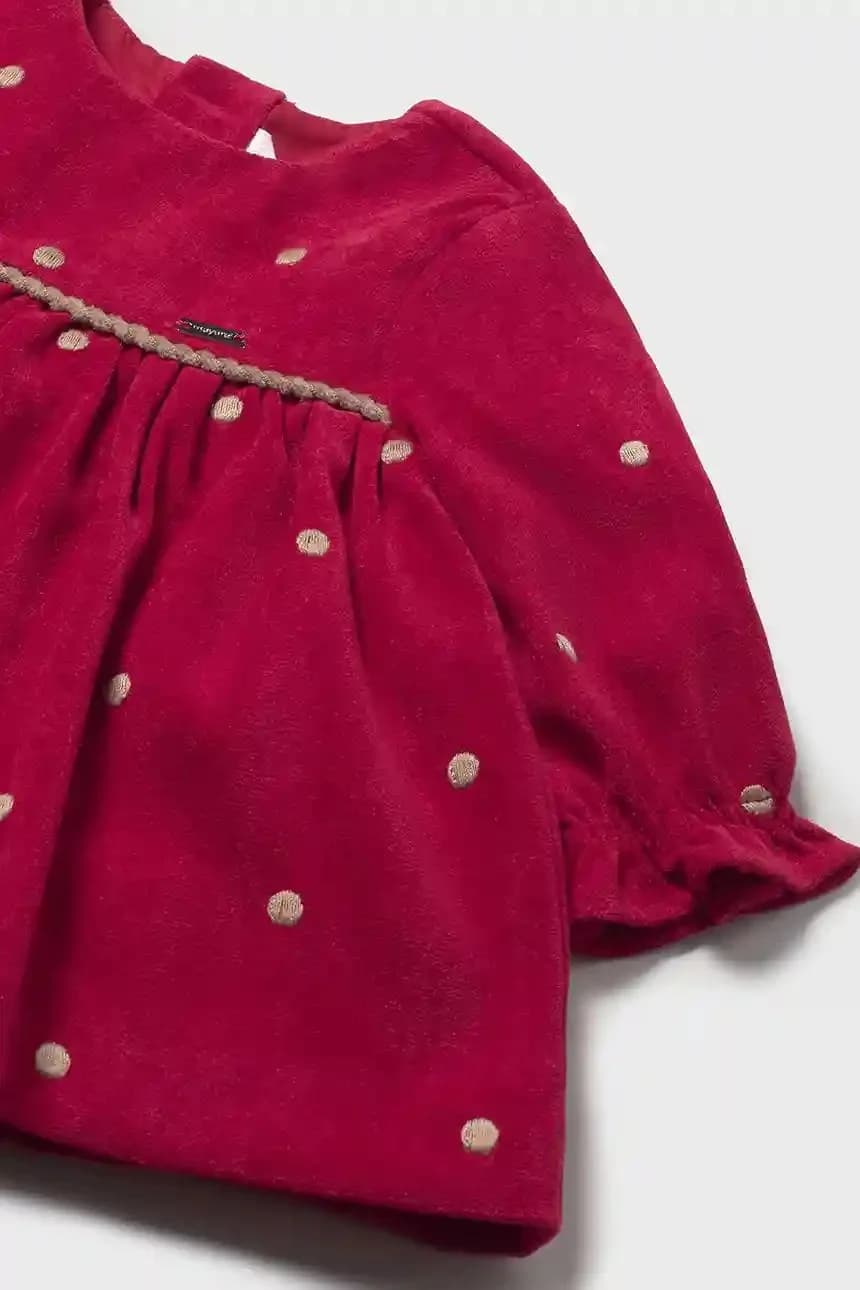 Детское бархатное платье - фото 3