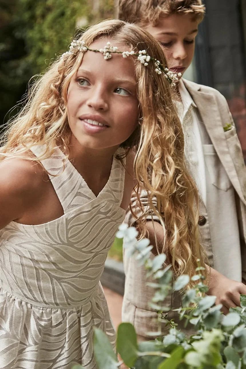 Детское платье из смесового льна - фото 5