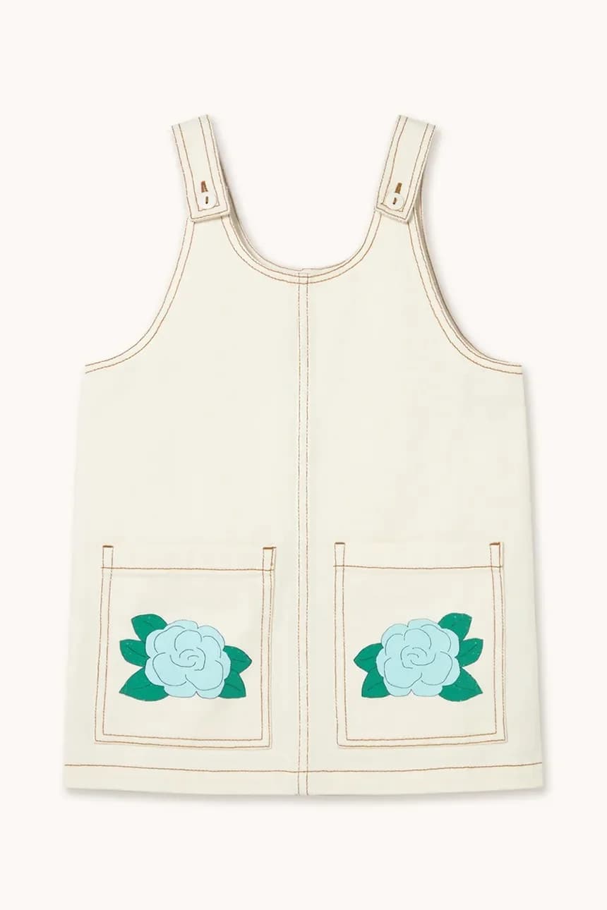 Детское хлопковое платье BLUE FLOWER PRINT DRESS