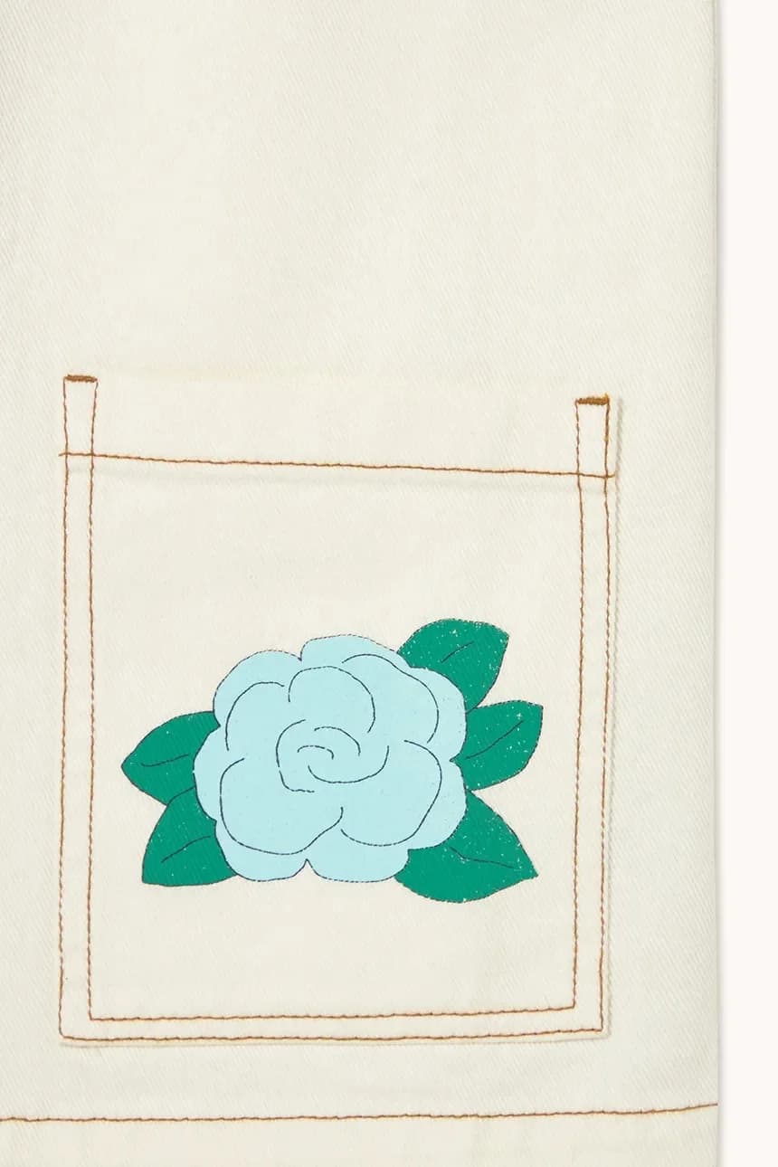 Детское хлопковое платье BLUE FLOWER PRINT DRESS - фото 3