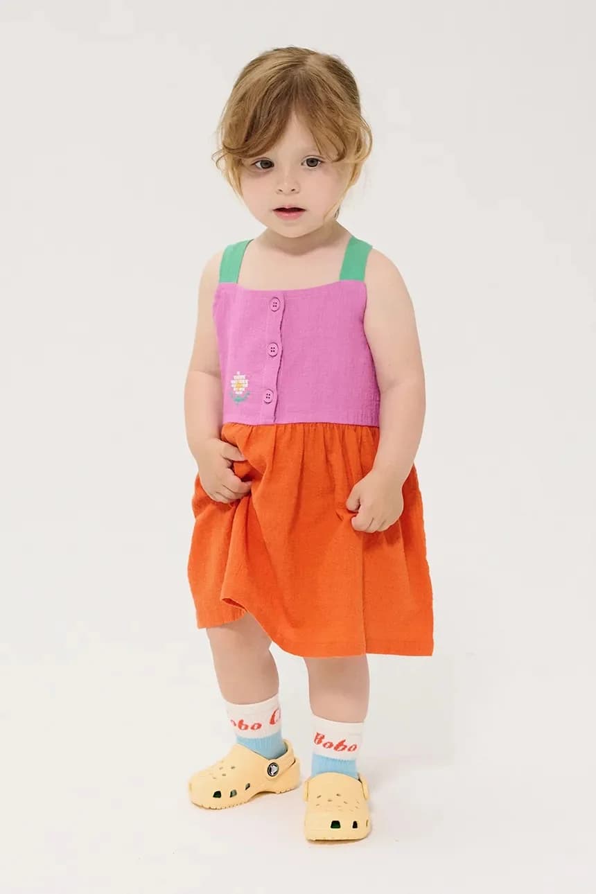 Хлопковое детское платье Pixel Daisy