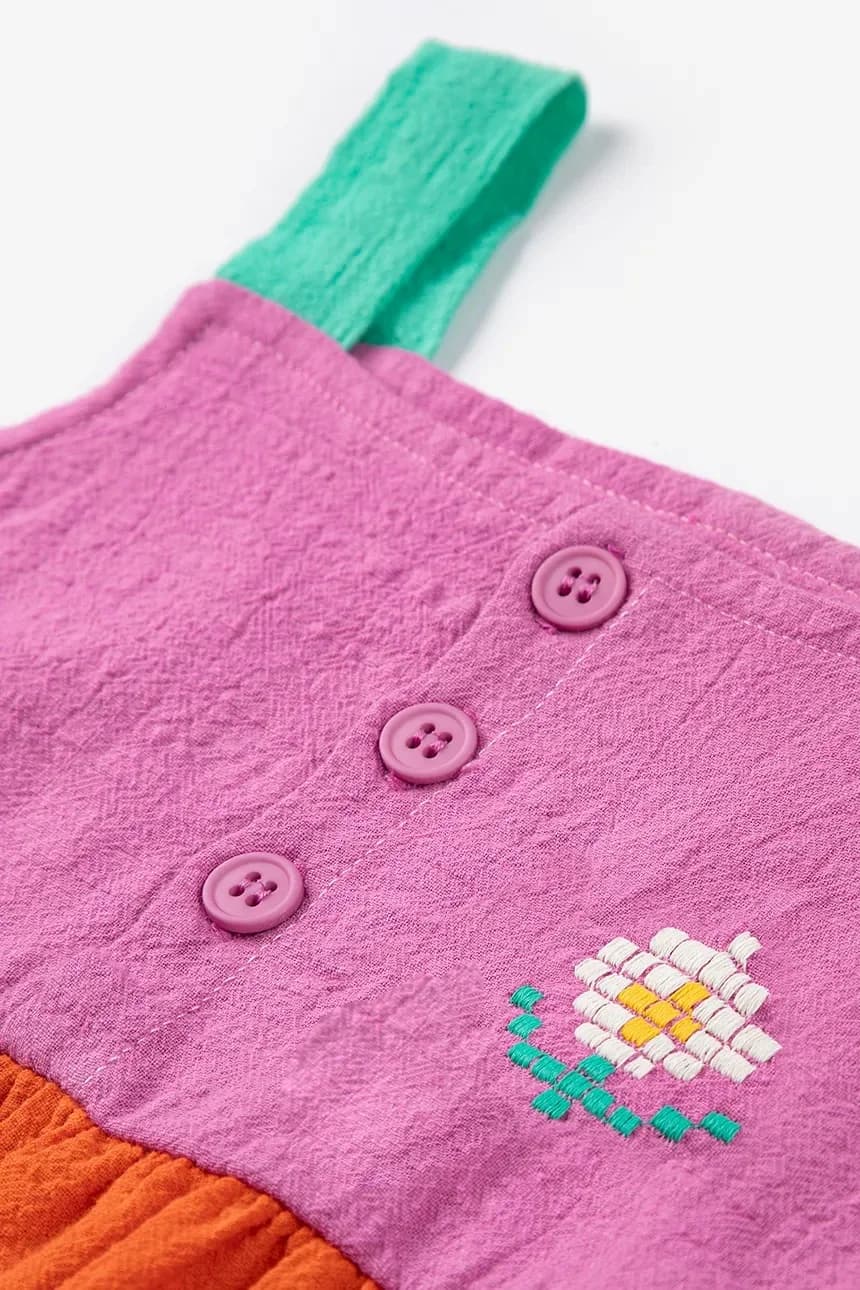 Хлопковое детское платье Pixel Daisy - фото 4