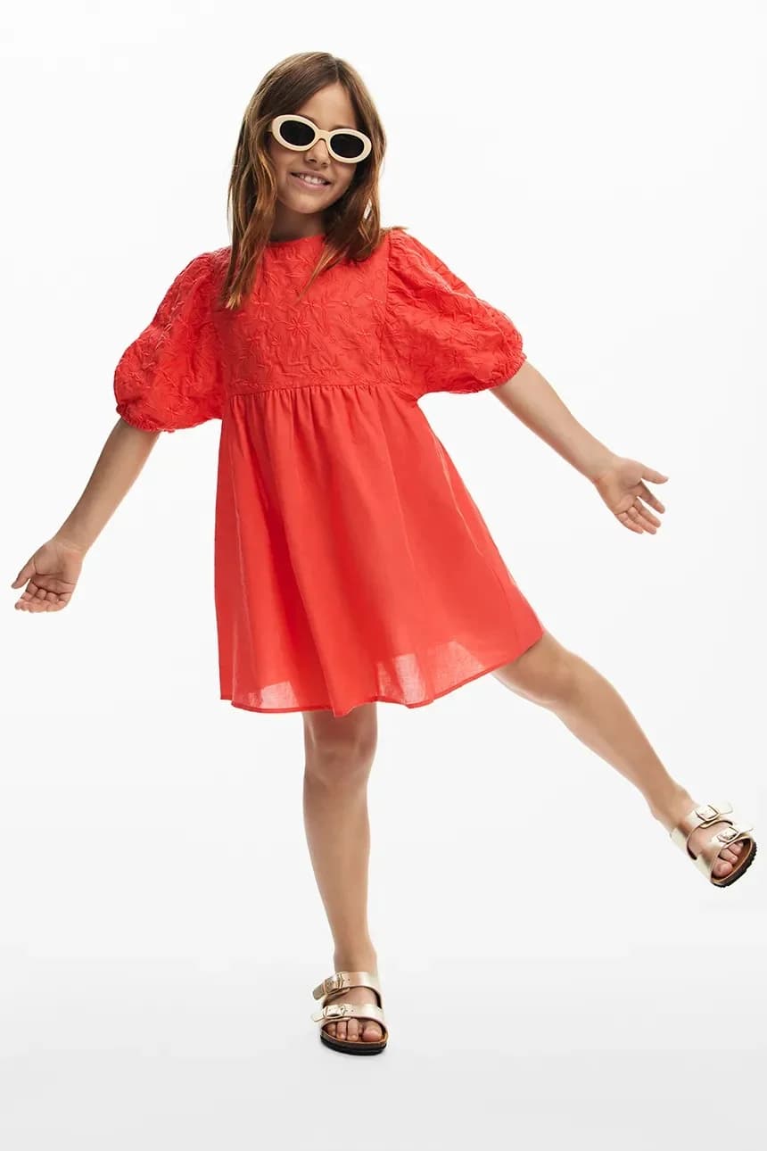 Детское хлопковое платье