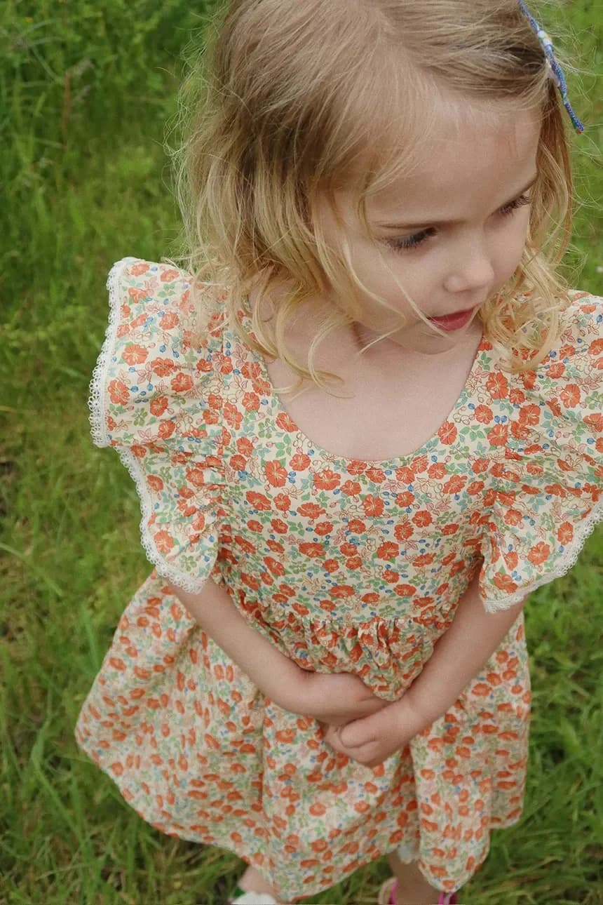 Детское хлопковое платье VERBENA DRESS GOTS - фото 9