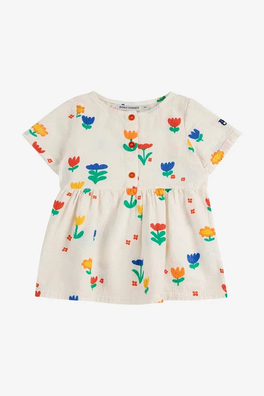 Хлопковое детское платье Garden Party