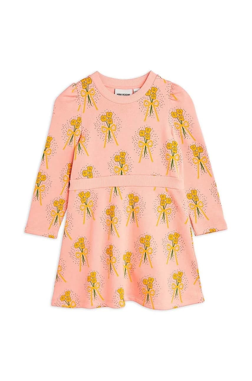 Детское хлопковое платье Зимние цветы - фото 2