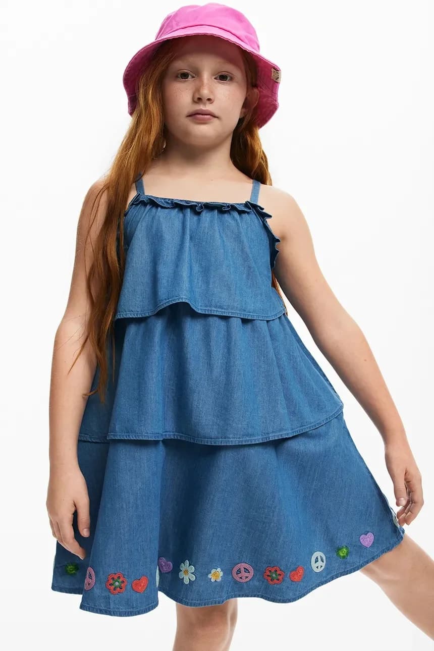 Детское джинсовое платье