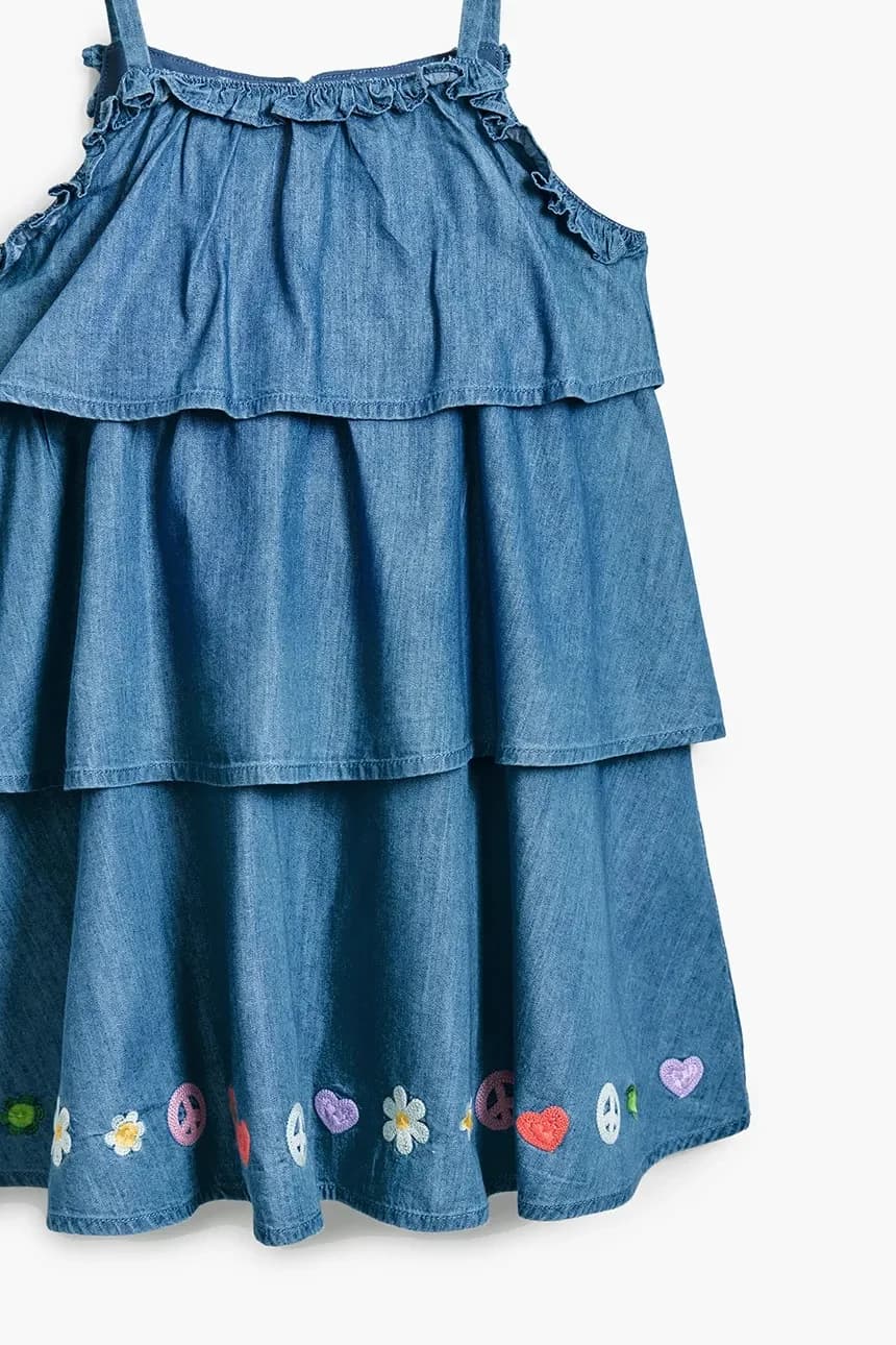 Детское джинсовое платье - фото 4