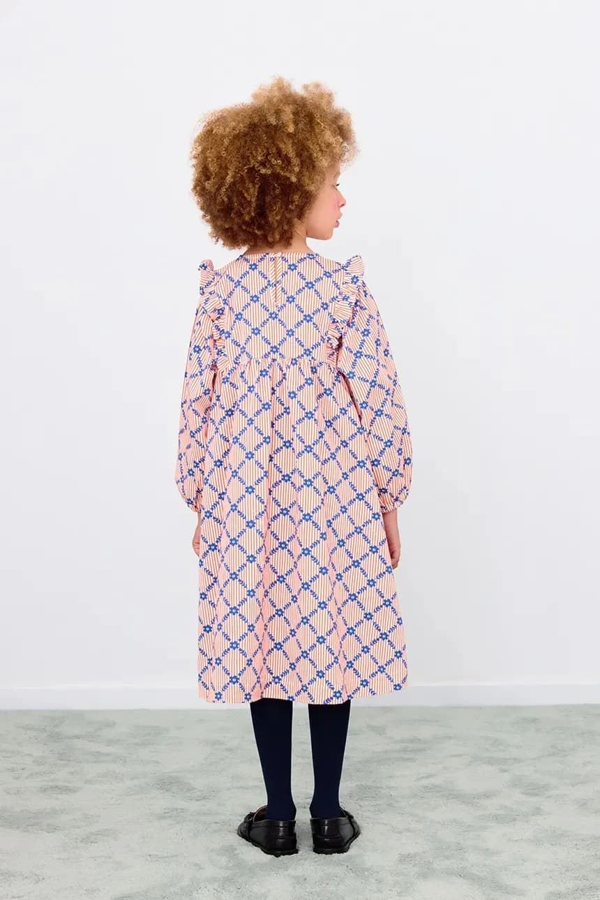 ПЛАТЬЕ С ЦВЕТОЧНОЙ СЕТКОЙ детское платье - фото 3