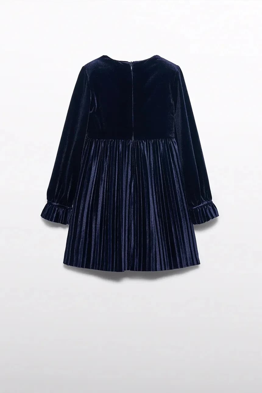 Детское бархатное платье - фото 3