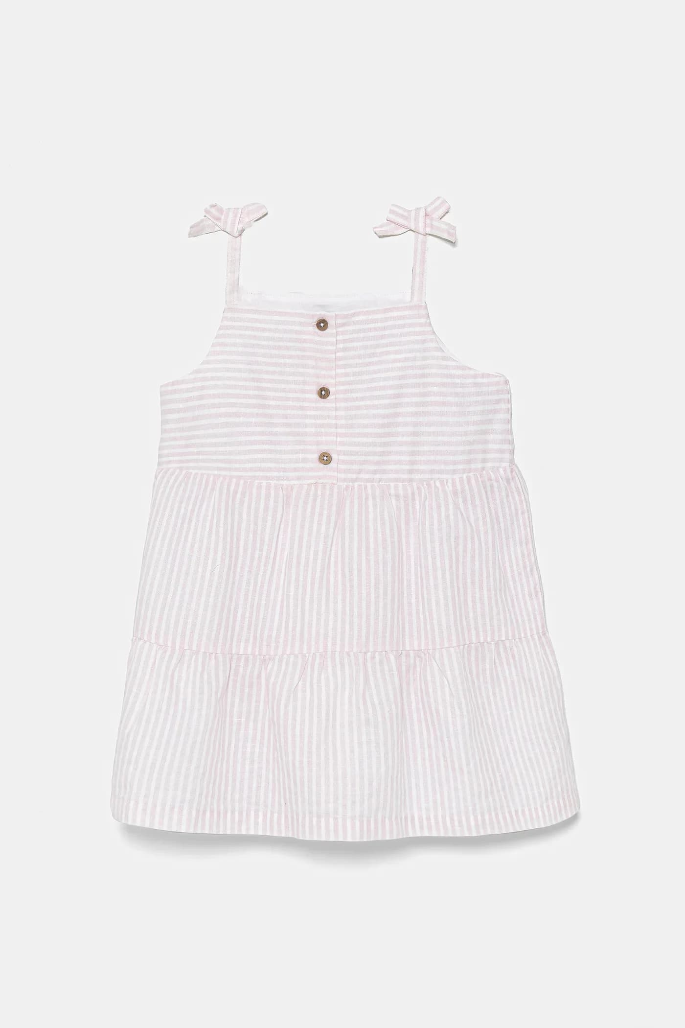 Детское льняное платье