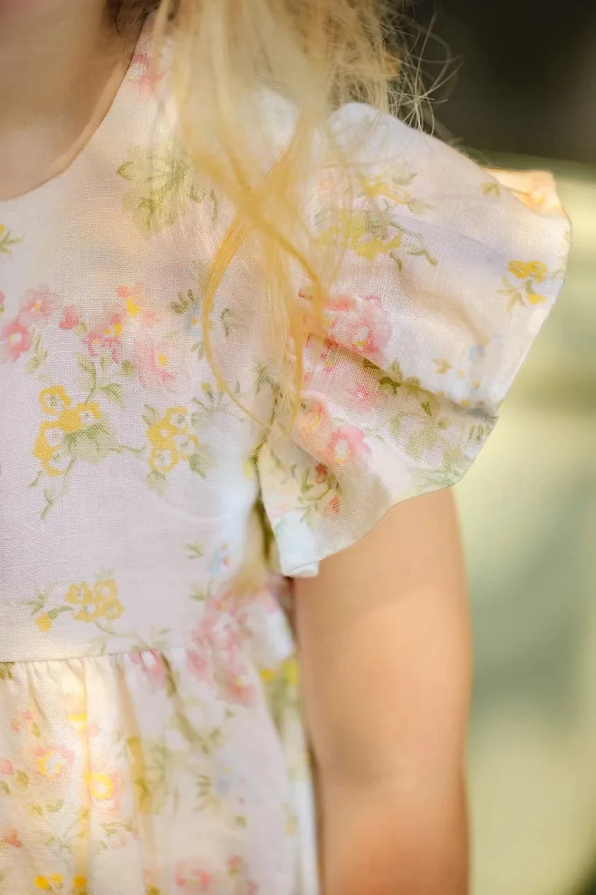 Детское льняное платье - фото 5