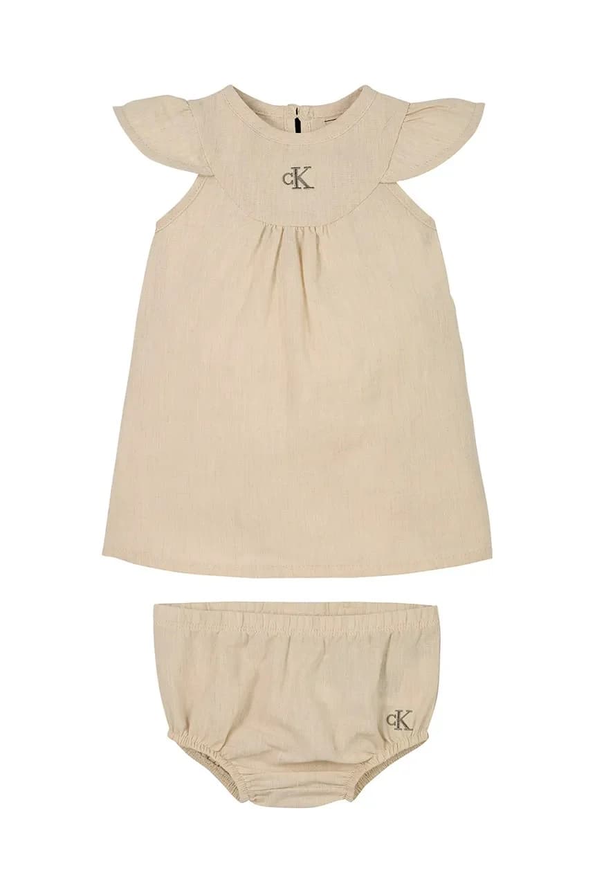 Детское платье из смесового льна