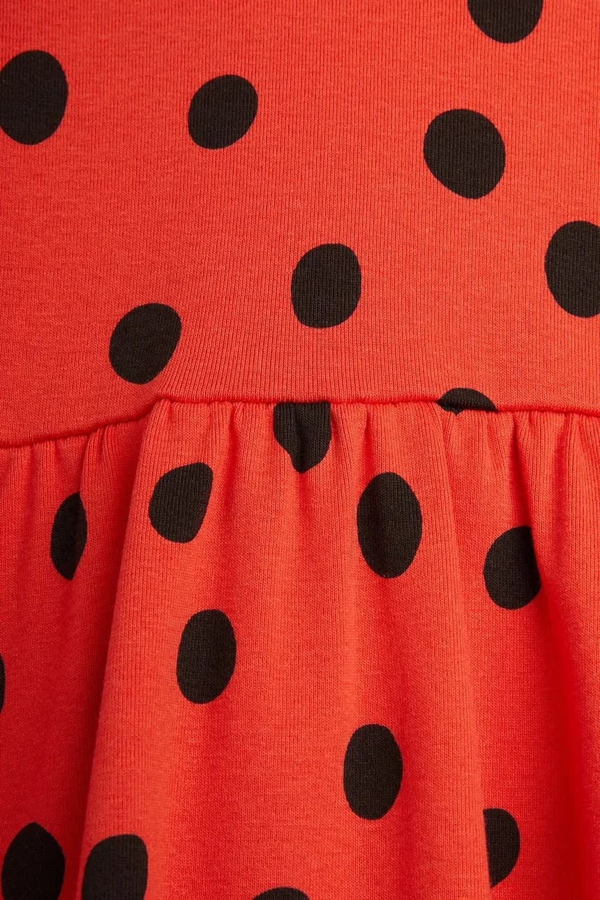 Детское хлопковое платье в горошек - фото 5