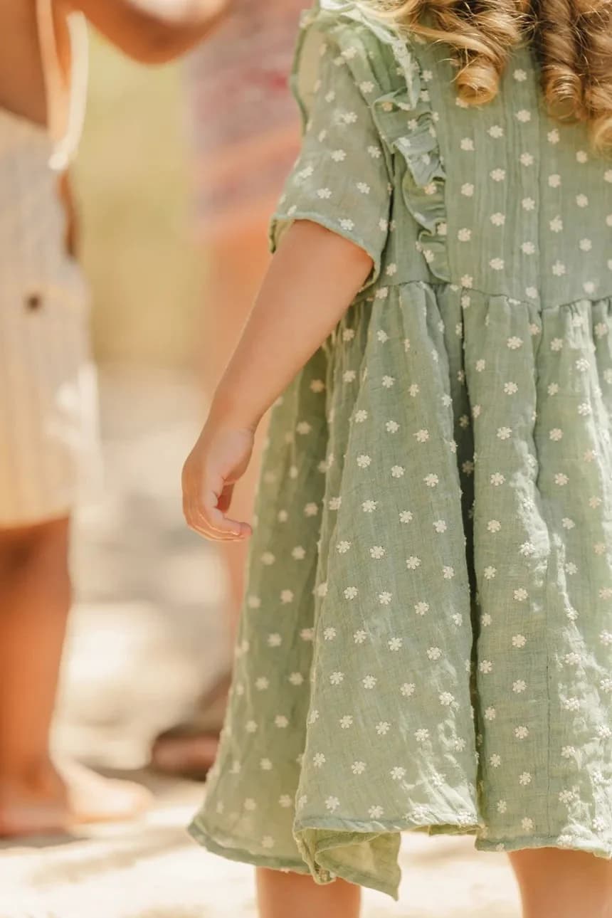 Детское платье из смесового льна - фото 6