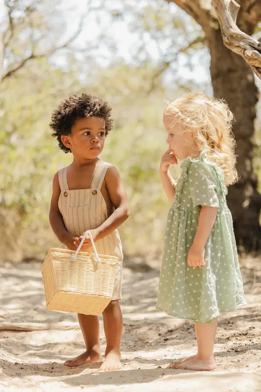 Детское платье из смесового льна - фото 7