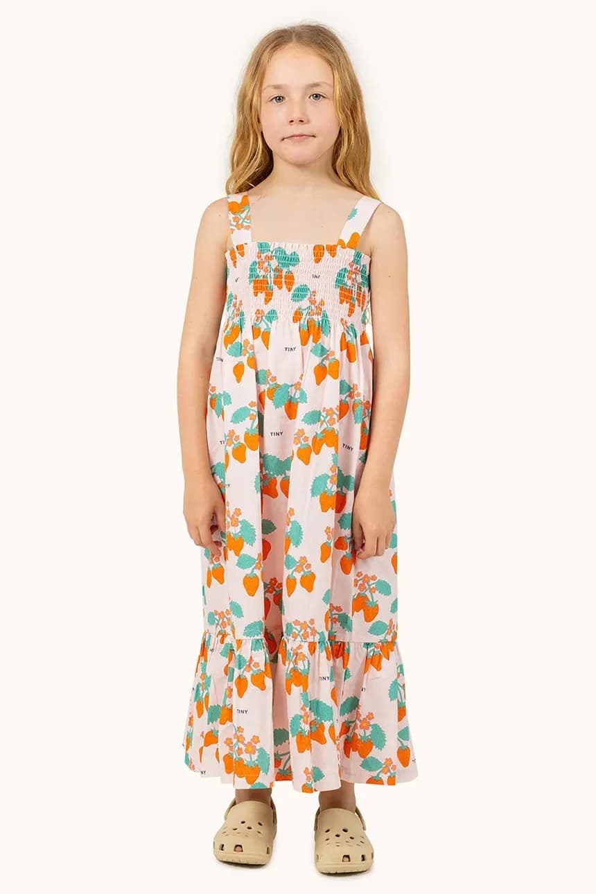 Детское хлопковое платье STRAWBERRIES WOVEN DRESS - фото 4