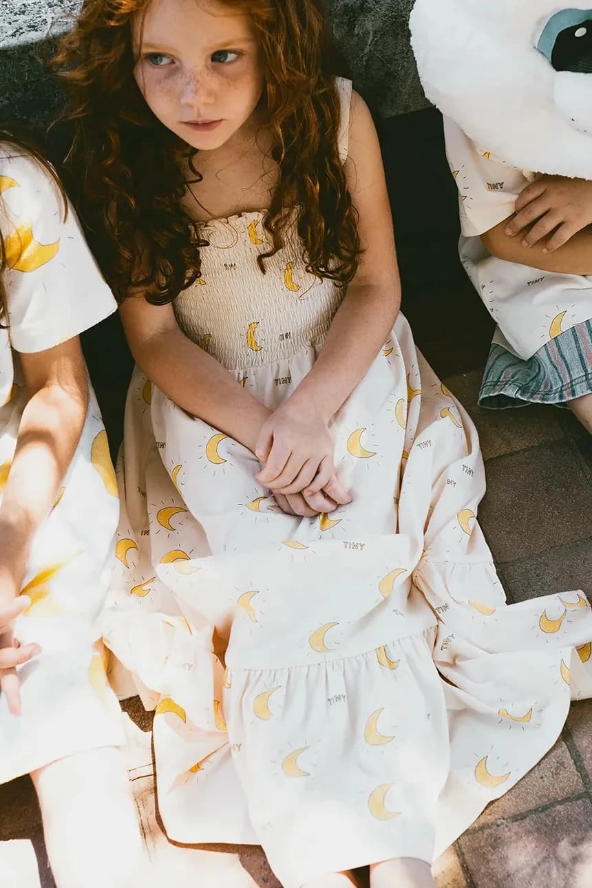 Детское хлопковое платье MIDNIGHT SUN DRESS