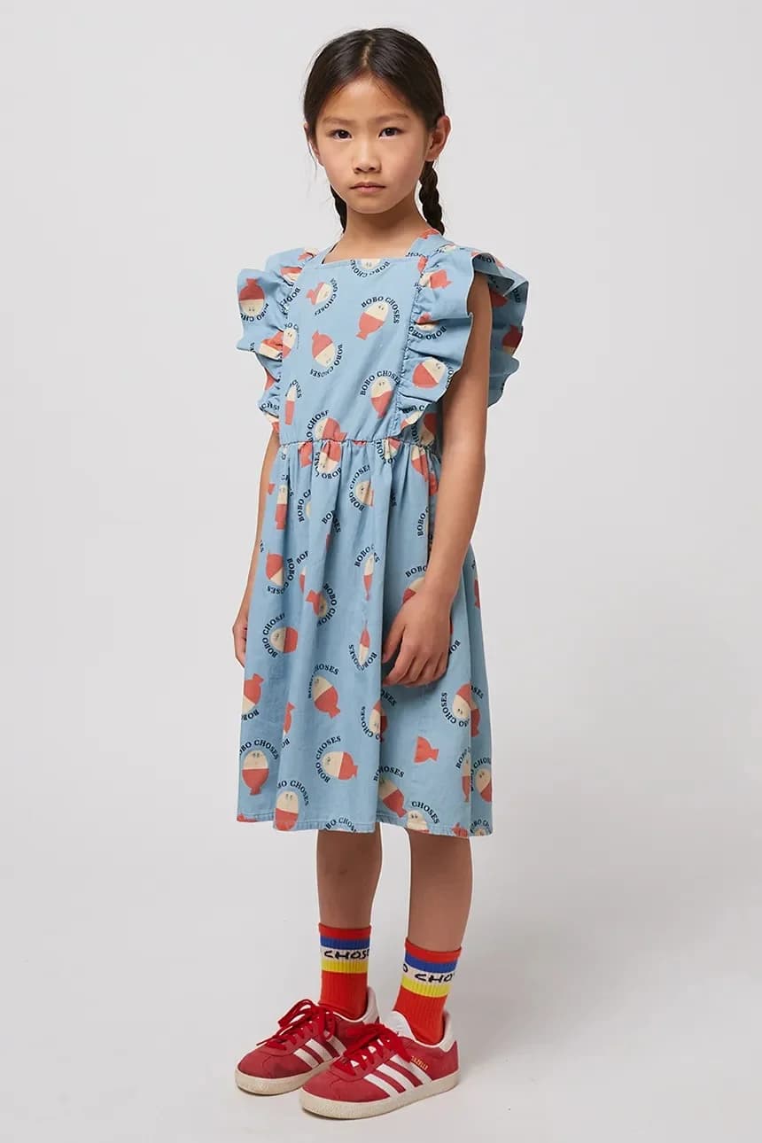 Детское хлопковое платье Morning Egg - фото 5