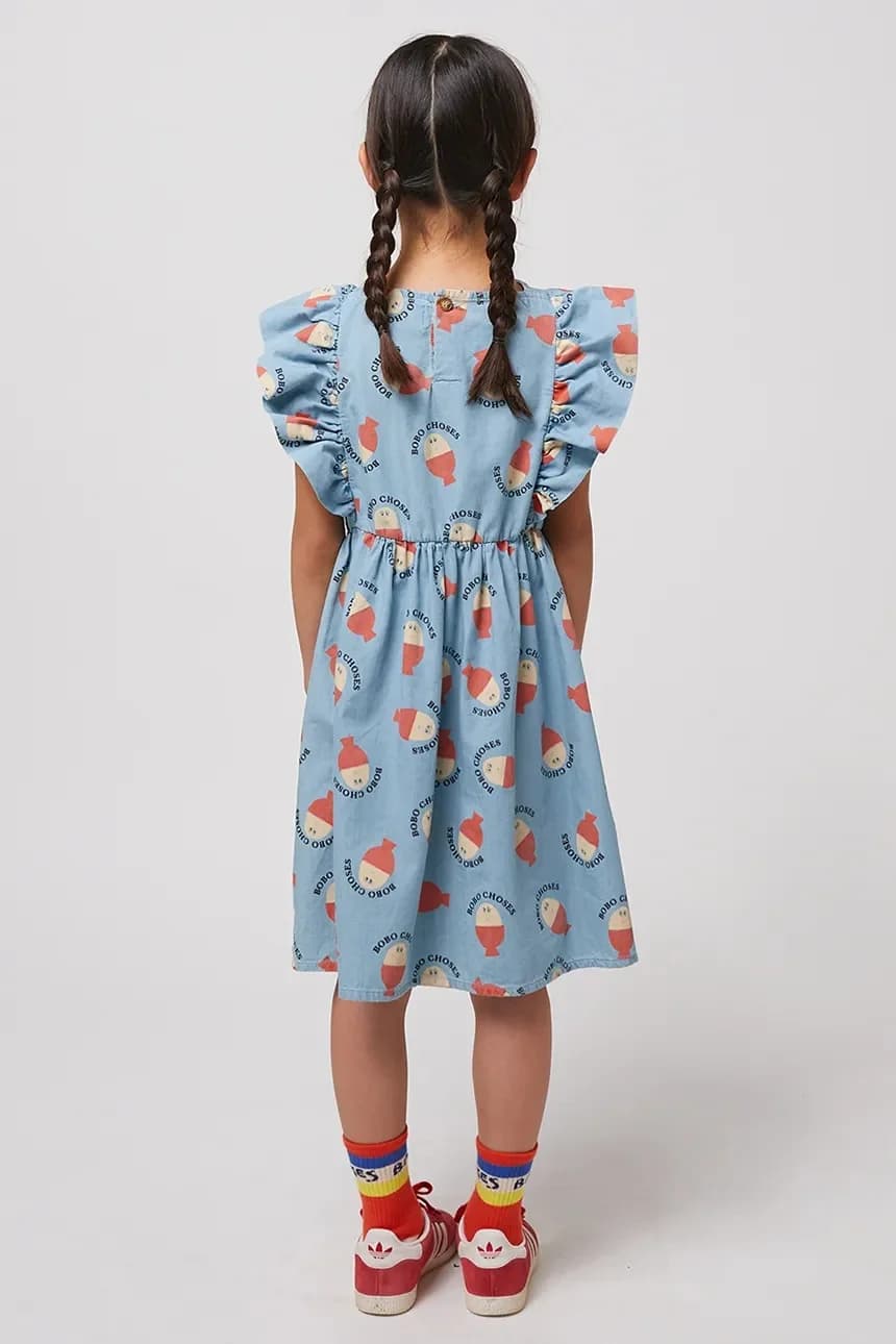 Детское хлопковое платье Morning Egg - фото 6