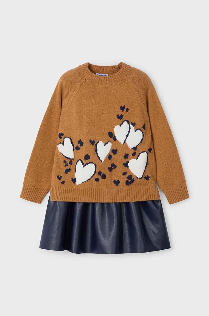 Детское платье из смесовой шерсти.