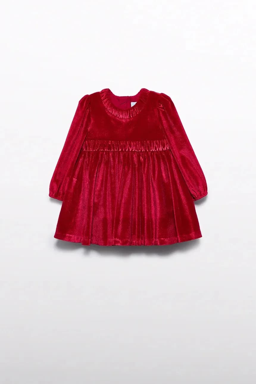 Детское бархатное платье