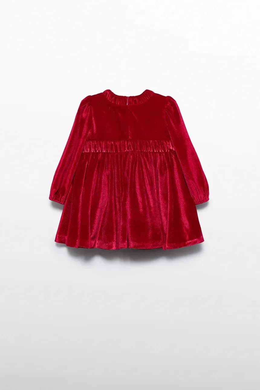 Детское бархатное платье - фото 2