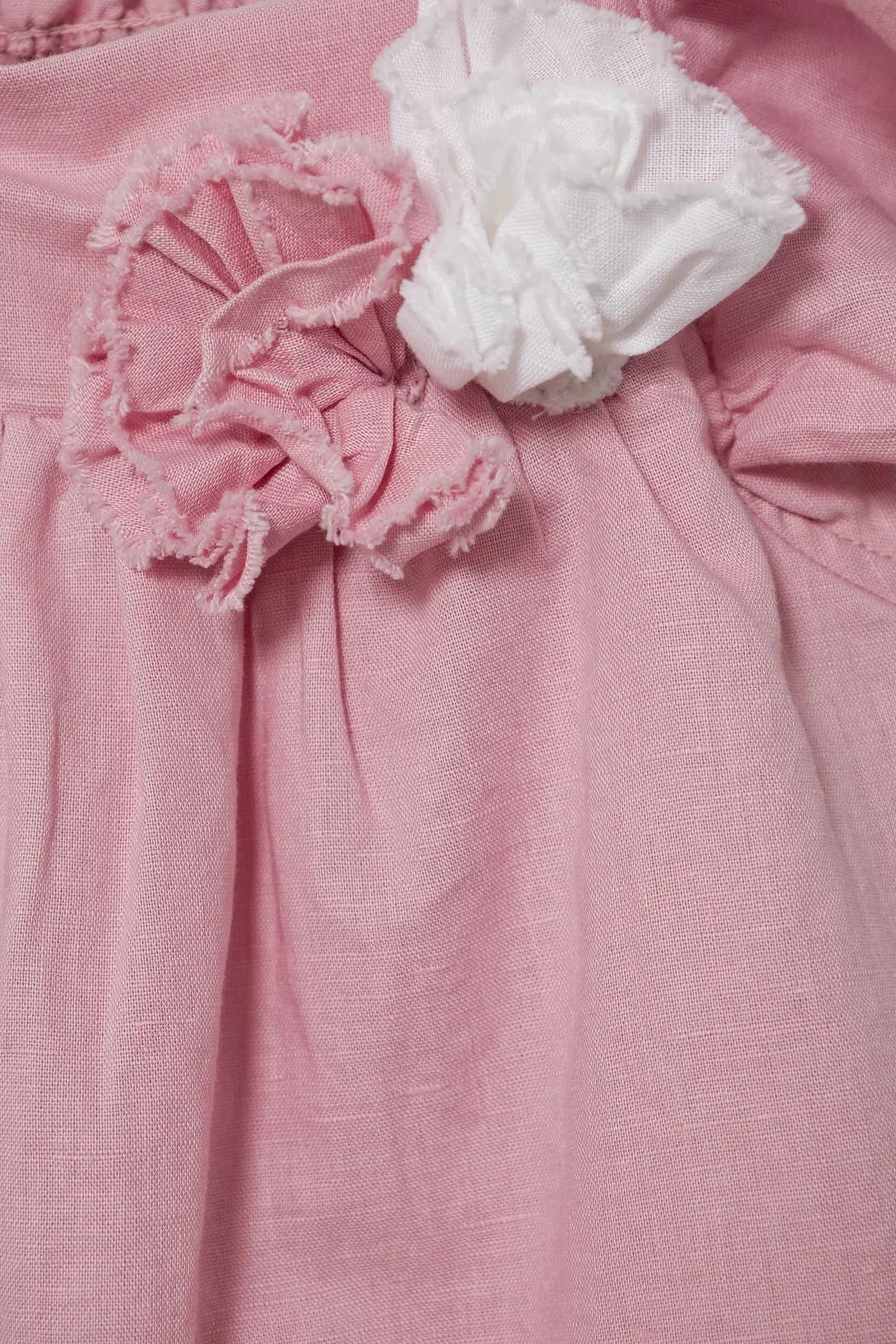 Детское льняное платье - фото 3