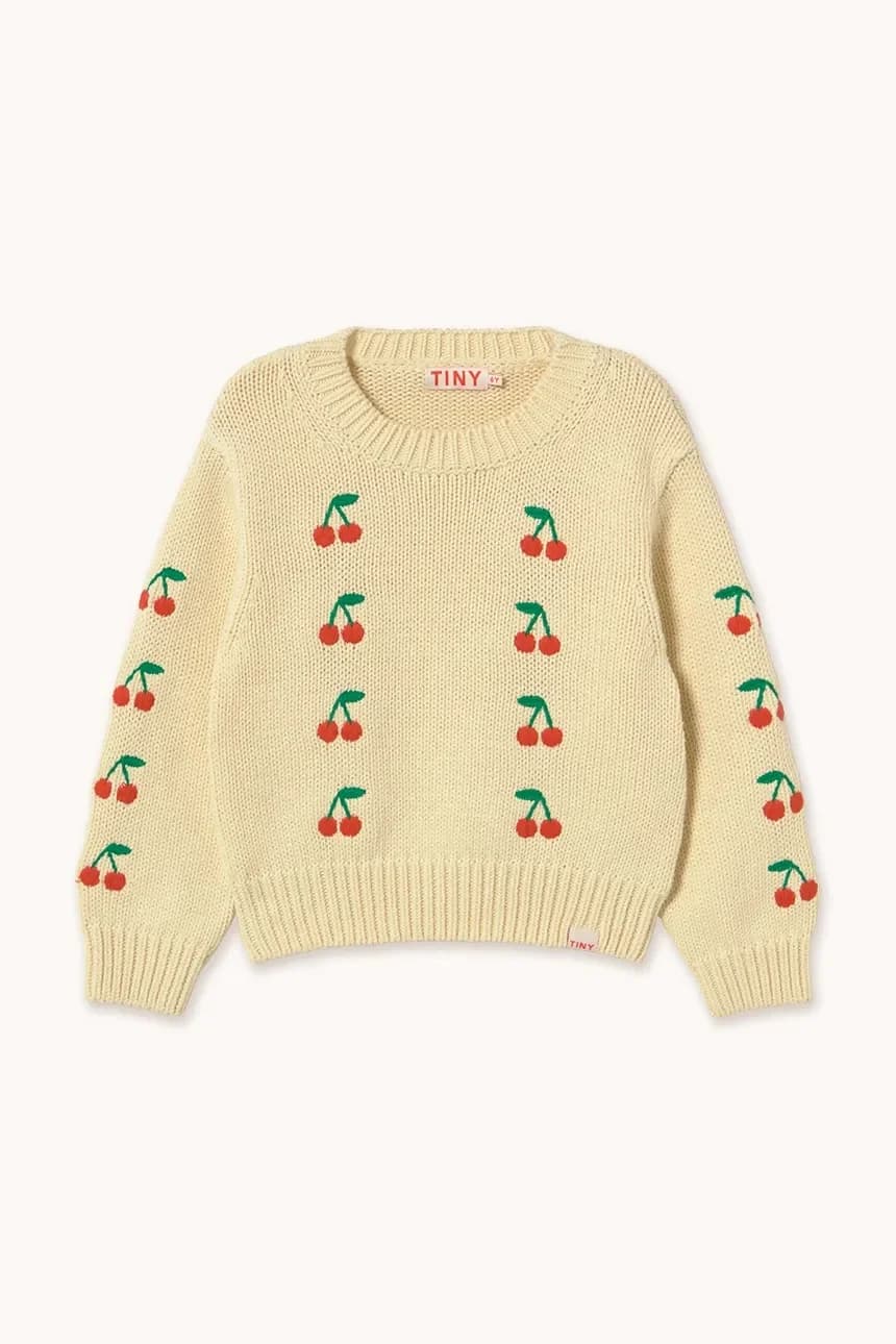 Детский хлопковый свитер MINI CHERRIES SWEATER - фото 2