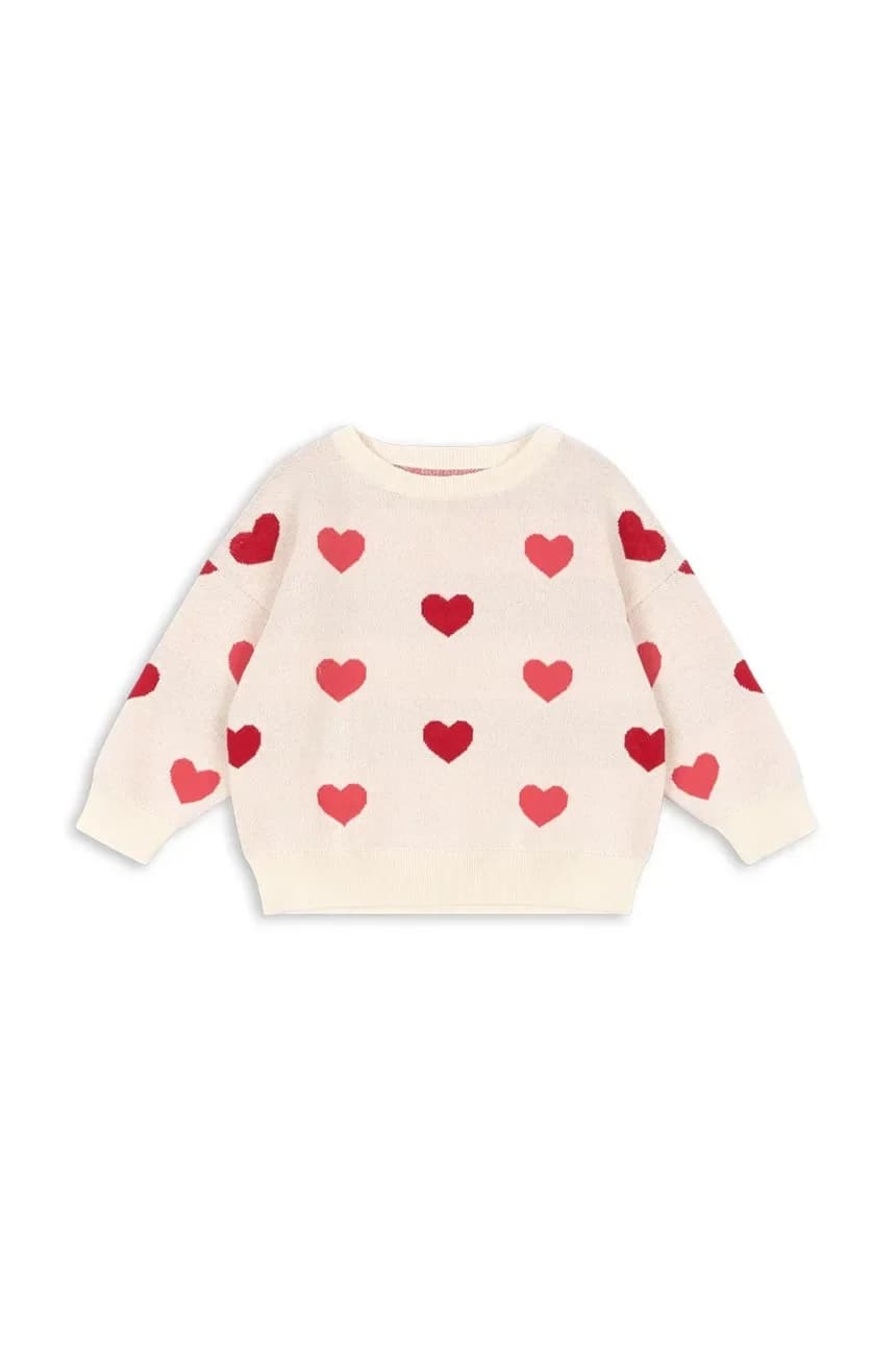 Детский хлопковый свитер LAPIS KNIT SWEATER GOTS