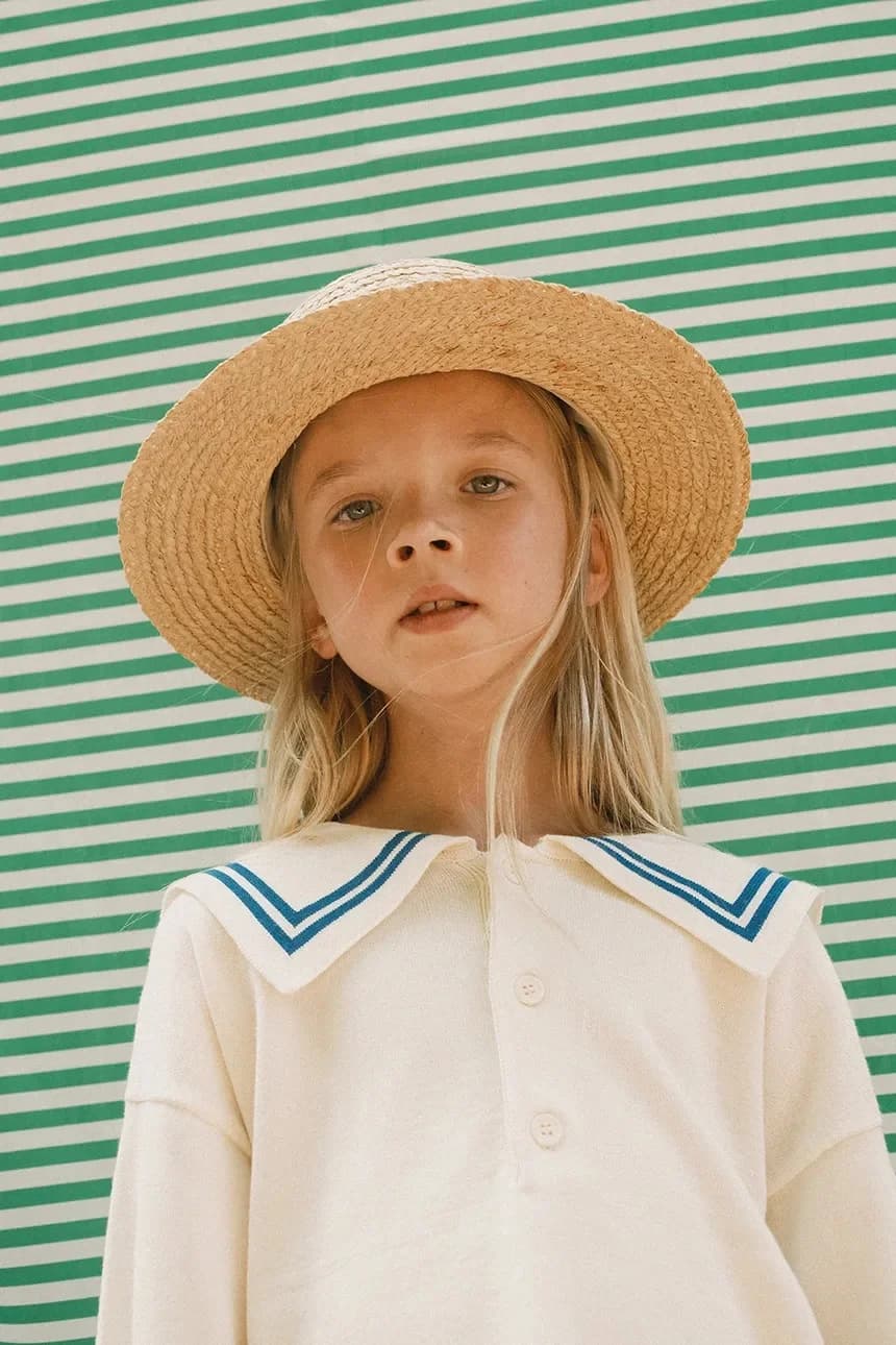 Детский хлопковый свитер SAILOR TINY CARDIGAN - фото 5