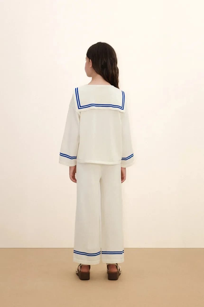 Детский хлопковый свитер SAILOR TINY CARDIGAN - фото 7