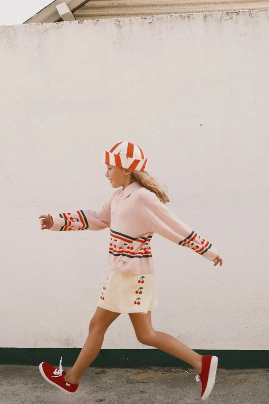 Детский хлопковый свитер CHERRIES SWEATER